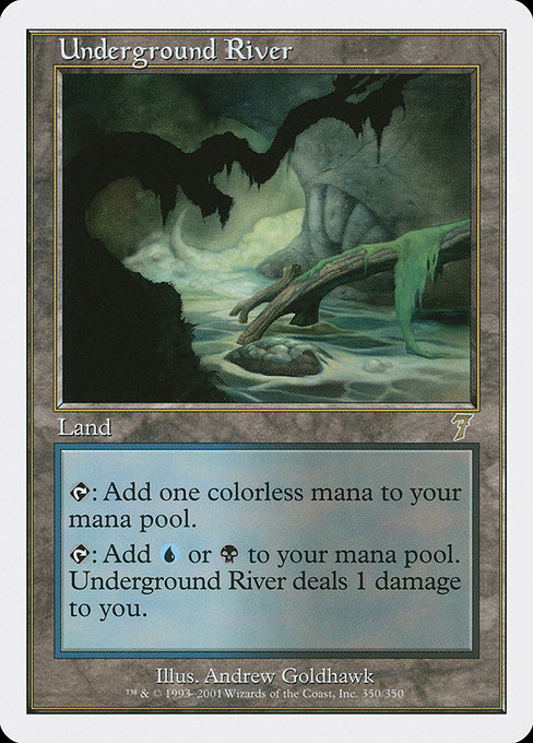 Underground River - Seventh Edition Rare Card