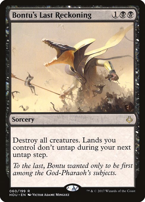 Bontu's Last Reckoning - Hour of Devastation Rare Card