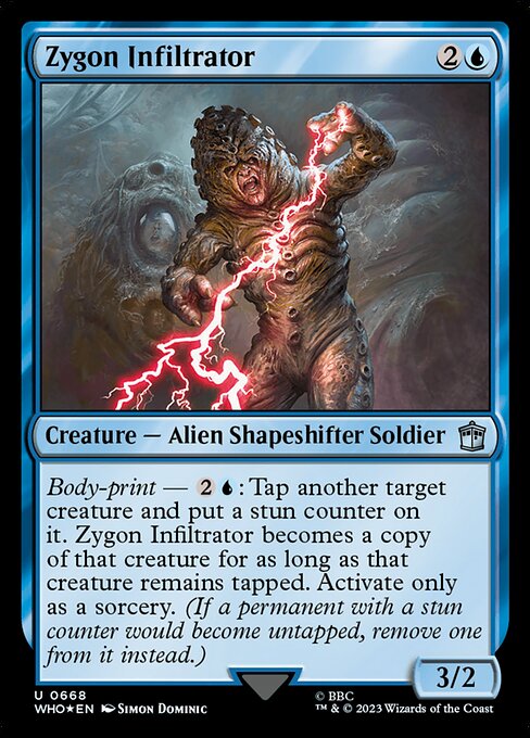 Zygon Infiltrator - Doctor Who Uncommon Card