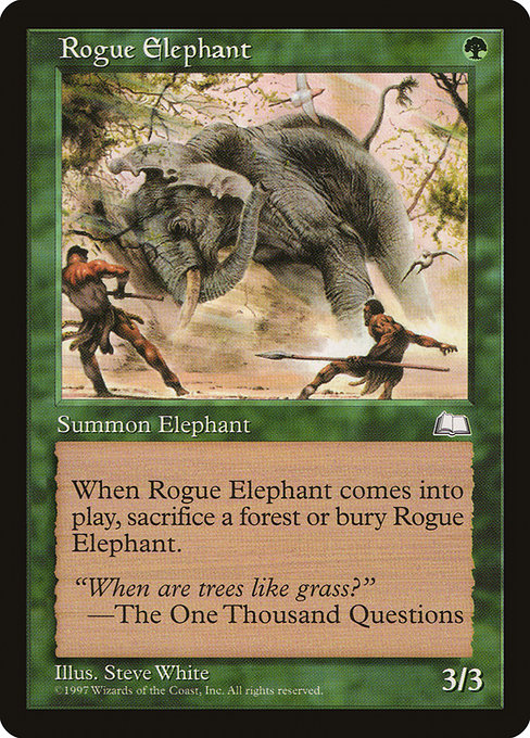 Rogue Elephant - Weatherlight Common Card