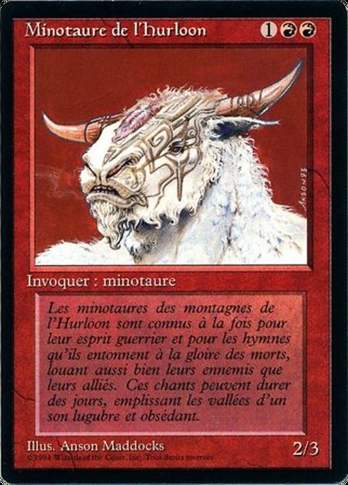 Hurloon Minotaur - Foreign Black Border Common Card