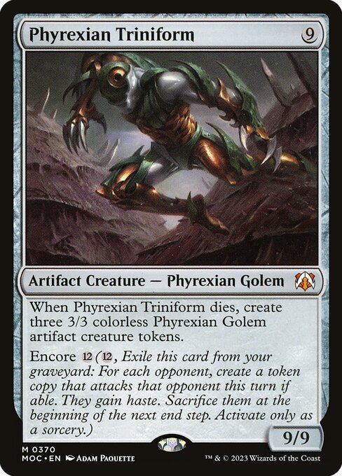 Phyrexian Triniform - March of the Machine Commander Mythic Card