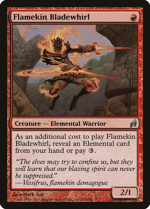 Flamekin Bladewhirl - Lorwyn Uncommon Card