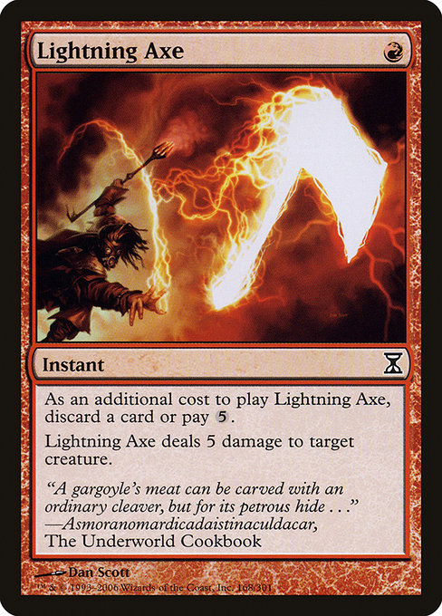 Lightning Axe - Time Spiral Common Card