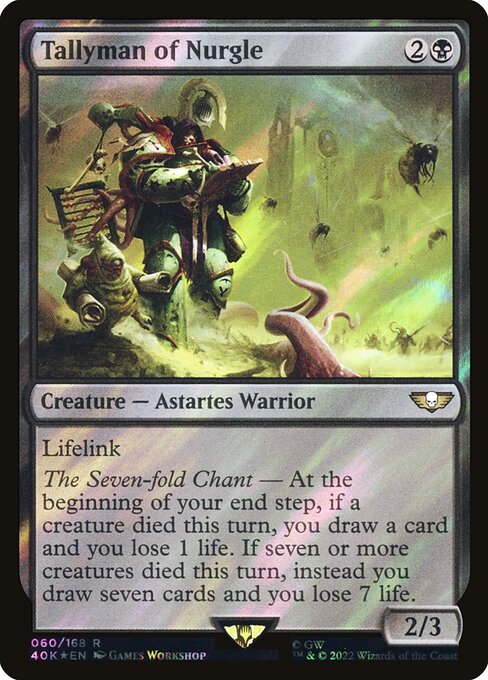 Tallyman of Nurgle - Warhammer 40,000 Commander Rare Card