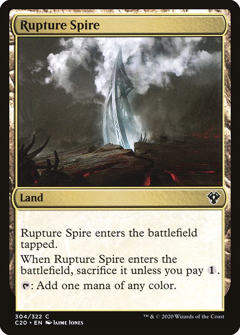 Rupture Spire - Commander 2020 Common Card