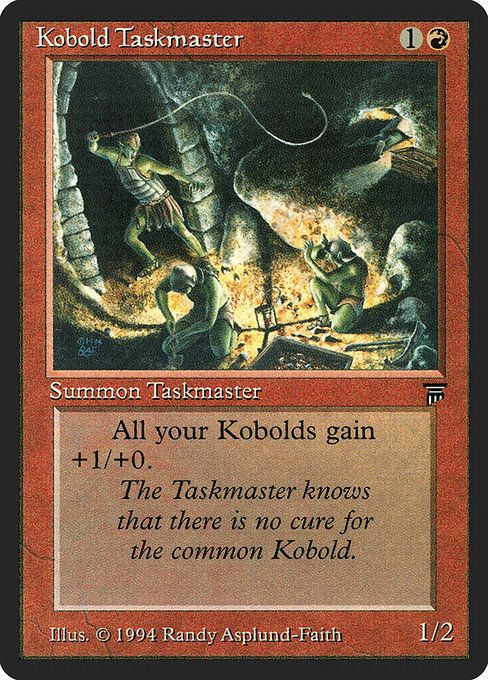 Kobold Taskmaster - Legends Uncommon Card