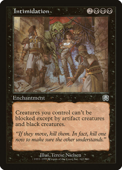 Intimidation - Mercadian Masques Uncommon Card