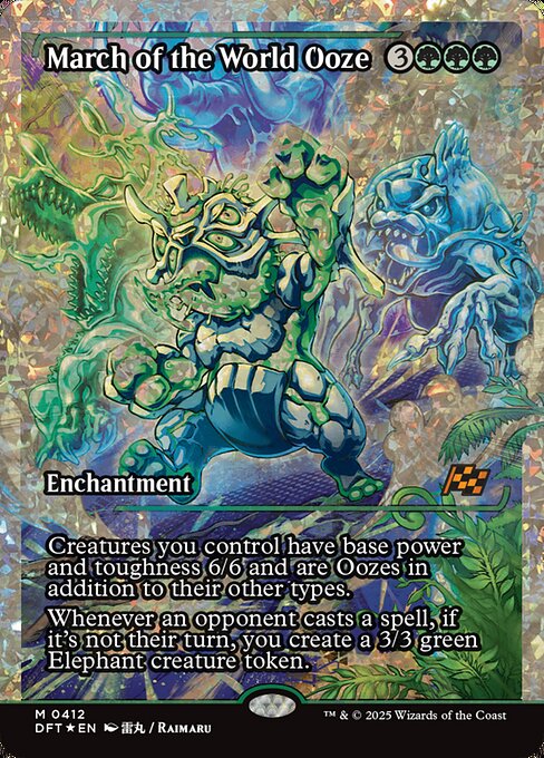 March of the World Ooze - Aetherdrift Mythic Card