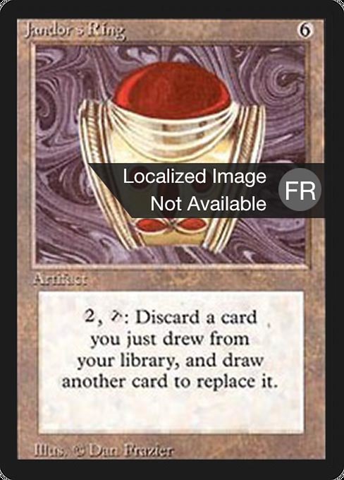 Jandor's Ring - Foreign Black Border Rare Card