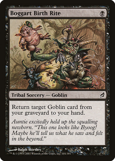 Boggart Birth Rite - Lorwyn Common Card