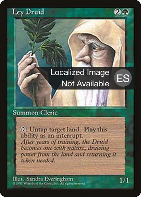 Ley Druid - Fourth Edition Foreign Black Border Uncommon Card
