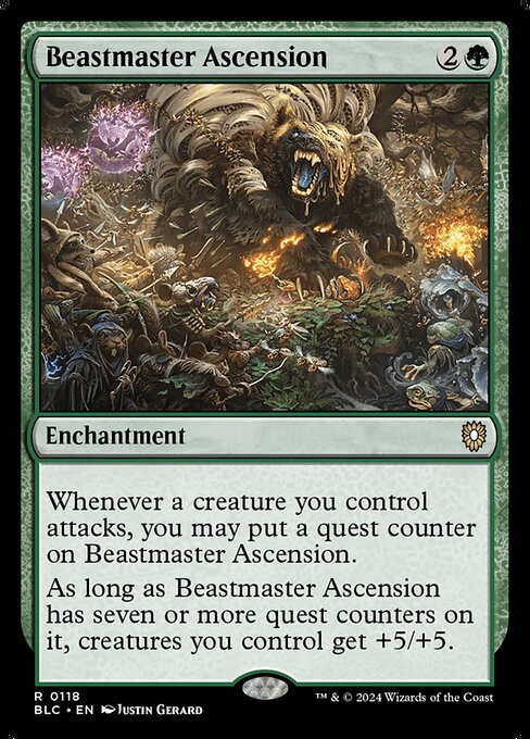 Beastmaster Ascension - Bloomburrow Commander Rare Card