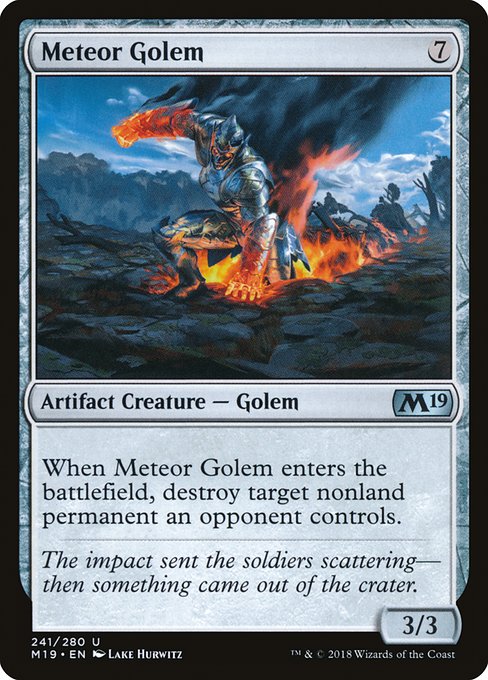 Meteor Golem - Core Set 2019 Uncommon Card