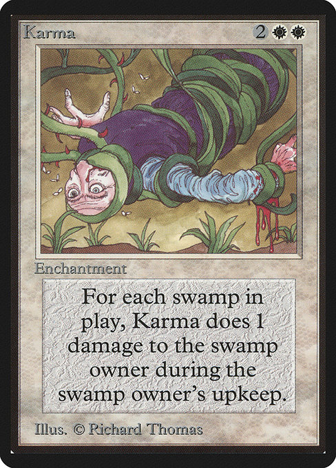 Karma - Limited Edition Beta Uncommon Card