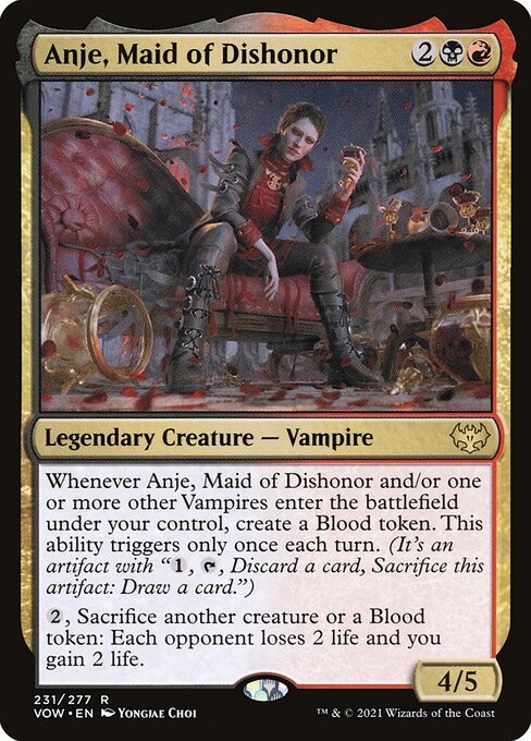 Anje, Maid of Dishonor - Innistrad: Crimson Vow Rare Card