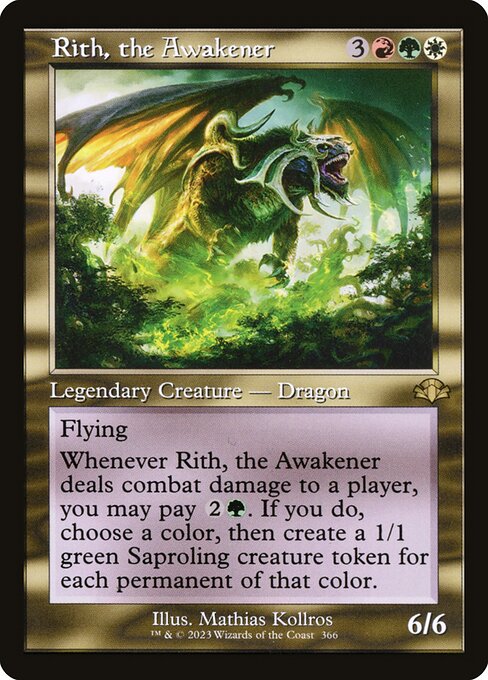 Rith, the Awakener - Dominaria Remastered Rare Card