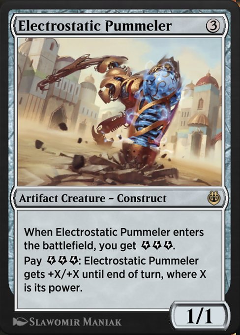 Electrostatic Pummeler - Kaladesh Remastered Rare Card