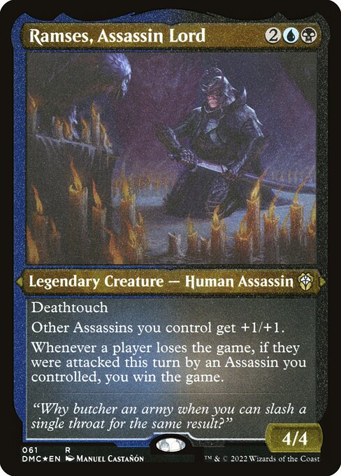 Ramses, Assassin Lord - Dominaria United Commander Rare Card