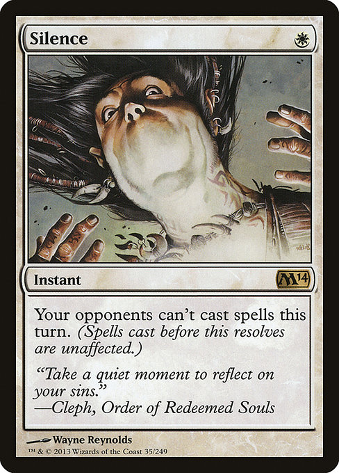 Silence - Magic 2014 Rare Card