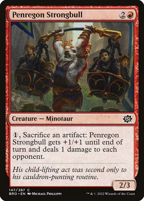 Penregon Strongbull - The Brothers' War Common Card