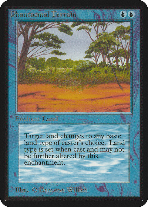Phantasmal Terrain - Limited Edition Alpha Common Card