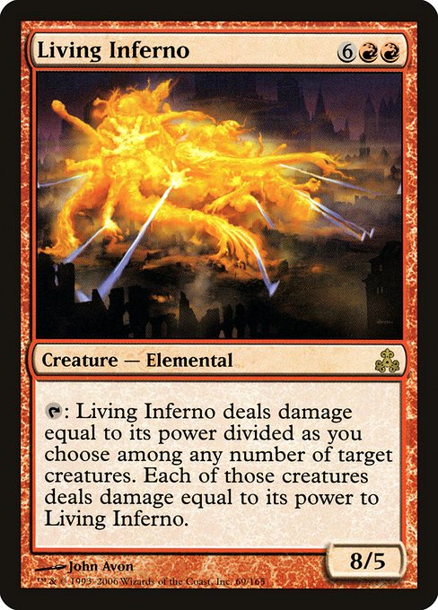 Living Inferno - Guildpact Rare Card