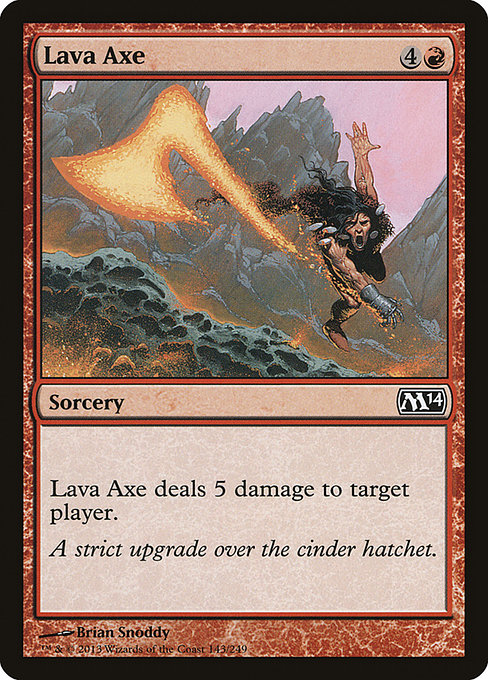 Lava Axe - Magic 2014 Common Card