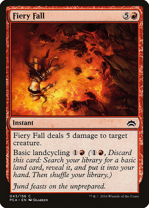Fiery Fall - Planechase Anthology Common Card