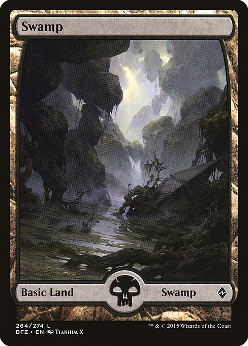 Swamp - Battle for Zendikar Common Card