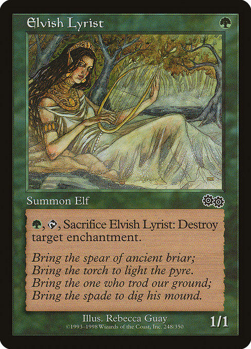 Elvish Lyrist - Urza's Saga Common Card