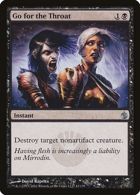 Go for the Throat - Mirrodin Besieged Uncommon Card