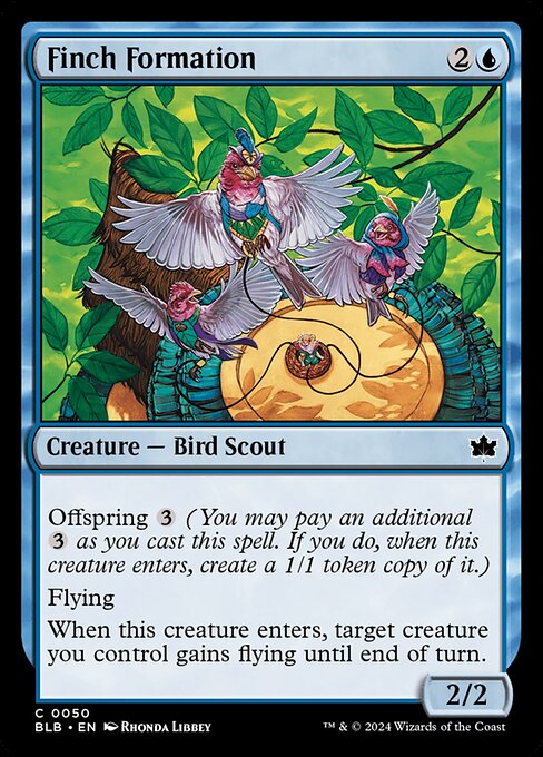 Finch Formation - Bloomburrow Common Card