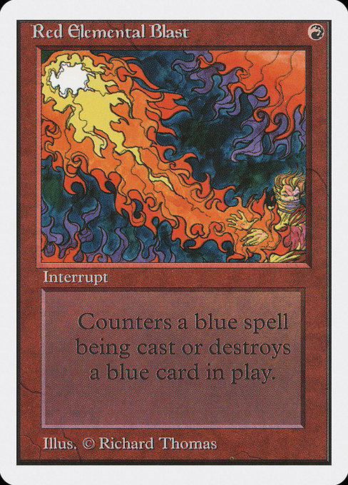 Red Elemental Blast - Unlimited Edition Common Card