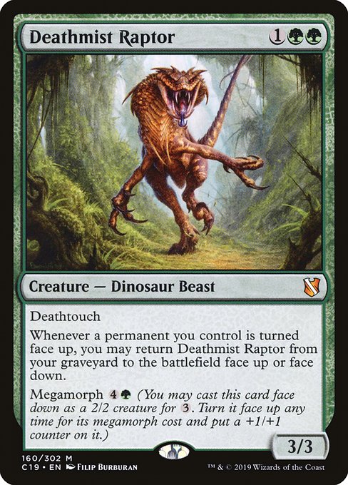 Deathmist Raptor - Commander 2019 Mythic Card