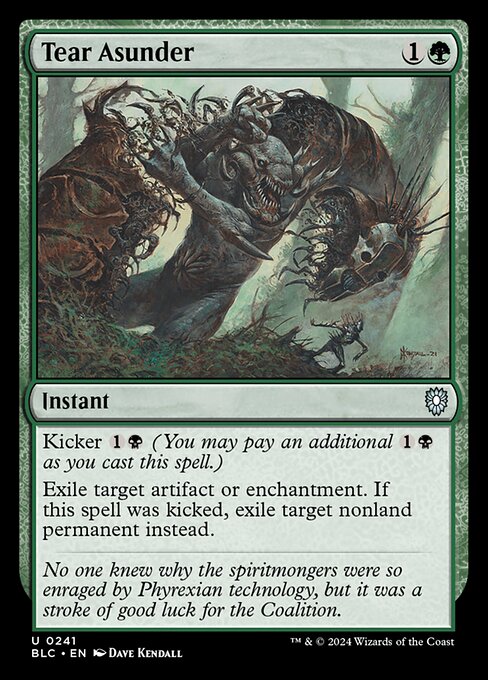 Tear Asunder - Bloomburrow Commander Uncommon Card