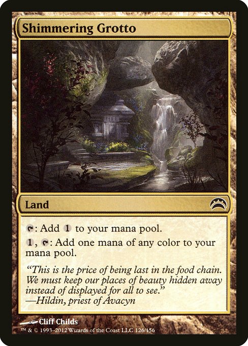 Shimmering Grotto - Planechase 2012 Common Card