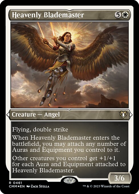 Heavenly Blademaster - Commander Masters Rare Card