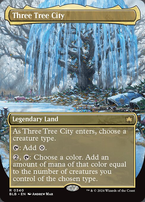 Three Tree City - Bloomburrow Rare Card
