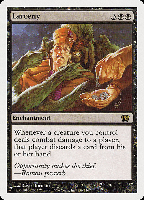 Larceny - Eighth Edition Rare Card