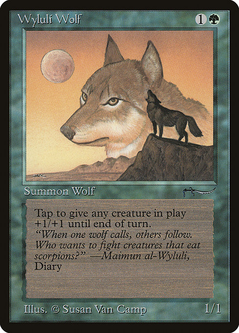 Wyluli Wolf - Arabian Nights Common Card