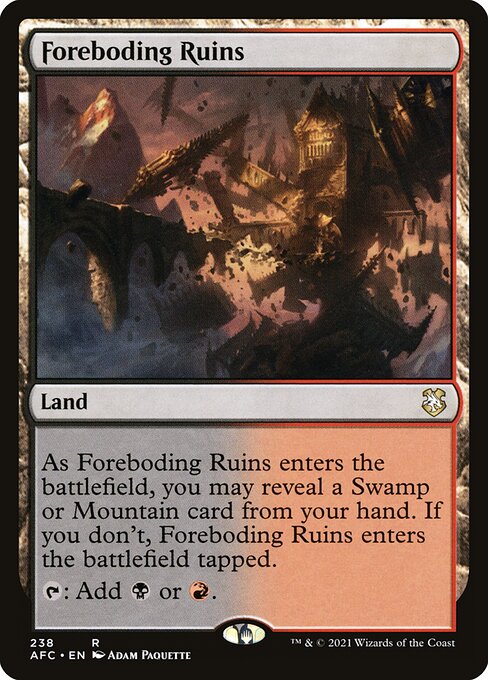 Foreboding Ruins - Forgotten Realms Commander Rare Card