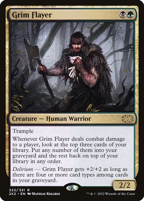 Grim Flayer - Double Masters 2022 Rare Card