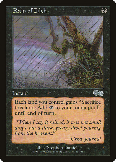 Rain of Filth - Urza's Saga Uncommon Card