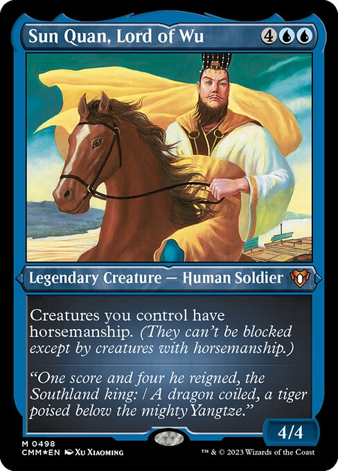Sun Quan, Lord of Wu - Commander Masters Mythic Card