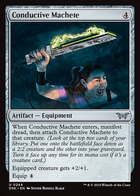 Conductive Machete - Duskmourn: House of Horror Uncommon Card