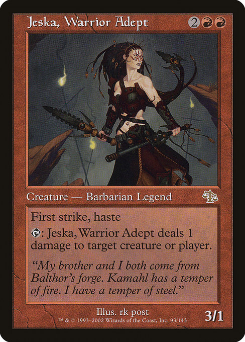 Jeska, Warrior Adept - Judgment Rare Card