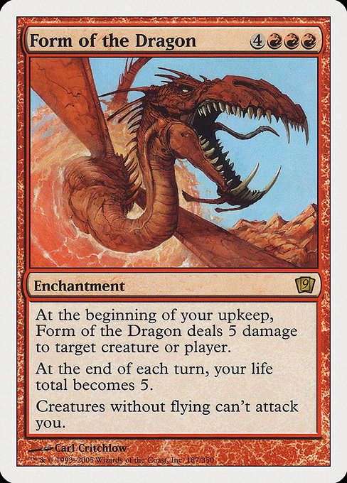 Form of the Dragon - Ninth Edition Rare Card
