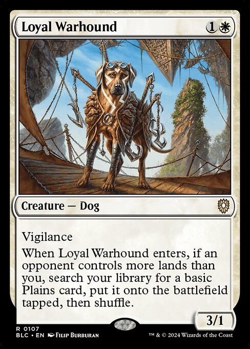 Loyal Warhound - Bloomburrow Commander Rare Card