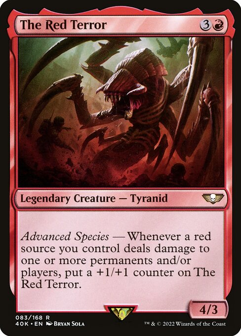 The Red Terror - Warhammer 40,000 Commander Rare Card